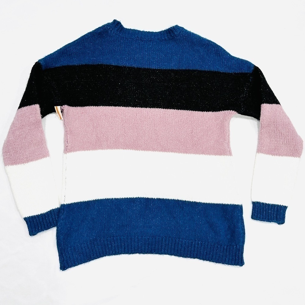 Volcom Oversized Multicolor Striped Fuzz Buster Sweater - Picture 7 of 7